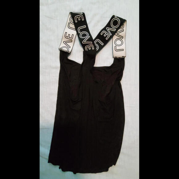 No Boundries Ladies Razor Tank Elastic Straps LOVE Rainbow Theme XL - Picture 3 of 5